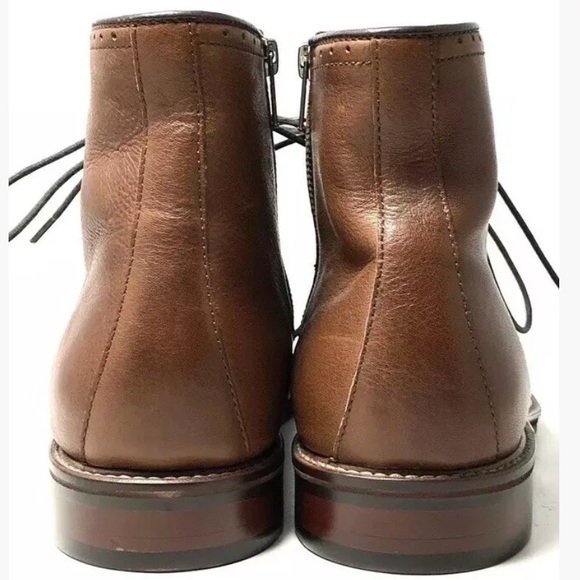 SOLD Johnston & Murphy Brown Warner Wingtip Boots - Picture 7 of 8